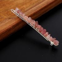 Simple Style Solid Color Rectangle Crystal Hair Clip sku image 4