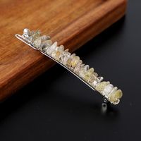 Simple Style Solid Color Rectangle Crystal Hair Clip sku image 5