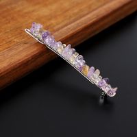 Simple Style Solid Color Rectangle Crystal Hair Clip sku image 37