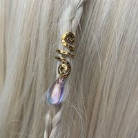 Women's Retro Water Droplets Waves Artificial Crystal Alloy Handmade Hair Accessories sku image 13