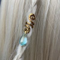 Women's Retro Water Droplets Waves Artificial Crystal Alloy Handmade Hair Accessories sku image 15
