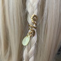 Women's Retro Water Droplets Waves Artificial Crystal Alloy Handmade Hair Accessories sku image 1
