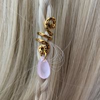 Women's Retro Water Droplets Waves Artificial Crystal Alloy Handmade Hair Accessories sku image 9