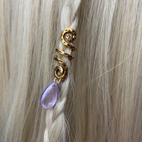 Women's Retro Water Droplets Waves Artificial Crystal Alloy Handmade Hair Accessories sku image 18