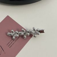 Casual Simple Style Star Bow Knot Rectangle Metal Inlay Rhinestones Hair Clip sku image 21