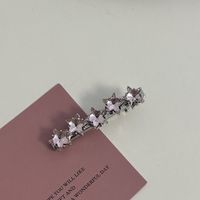 Casual Simple Style Star Bow Knot Rectangle Metal Inlay Rhinestones Hair Clip sku image 39