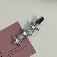 Casual Simple Style Star Bow Knot Rectangle Metal Inlay Rhinestones Hair Clip sku image 50
