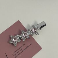 Casual Simple Style Star Bow Knot Rectangle Metal Inlay Rhinestones Hair Clip sku image 51