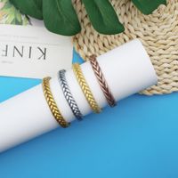 Simple Style Solid Color Plastic Wholesale Bangle main image 3