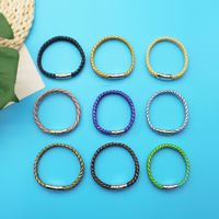 Simple Style Solid Color Plastic Wholesale Bangle main image 5
