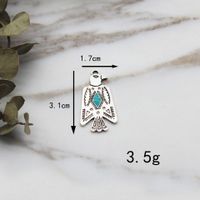 Elegant Retro Cross Owl Alloy Inlay Turquoise Jewelry Accessories main image 3