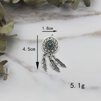 Elegant Retro Cross Owl Alloy Inlay Turquoise Jewelry Accessories sku image 14