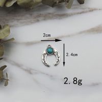 Elegant Retro Cross Owl Alloy Inlay Turquoise Jewelry Accessories sku image 7