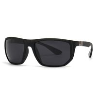 Classic Style Solid Color Pc Square Full Frame Men's Sunglasses sku image 1