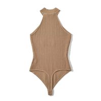 Women's Bodysuits Bodysuits Rib-knit Sexy Solid Color sku image 6