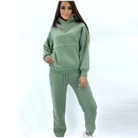 Women's Casual Sports Solid Color Polyester Pocket Pants Sets main image 3