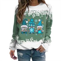 Women's Hoodie Long Sleeve Hoodies & Sweatshirts Printing Christmas Snowman Reindeer Rudolph Doll main image 3