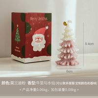 Christmas Cute Christmas Tree Paraffin Party Candle 1 Piece sku image 5