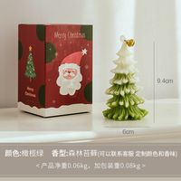 Christmas Cute Christmas Tree Paraffin Party Candle 1 Piece sku image 3