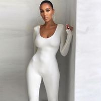 Women's Fitness Sports Sports Solid Color Full Length Jumpsuits main image 3