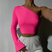 Women's T-shirt Long Sleeve T-shirts Patchwork Backless Sexy Solid Color main image 3