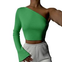 Women's T-shirt Long Sleeve T-shirts Patchwork Backless Sexy Solid Color main image 2