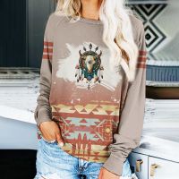 Women's Hoodie Long Sleeve Hoodies & Sweatshirts Printing Vintage Style Ethnic Style Printing main image 1