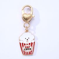 Cute Pet Dog Alloy Drip Oil Pendant Jewelry Accessories sku image 4