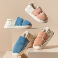 Unisex Casual Simple Style Solid Color Round Toe Cotton Shoes main image 2