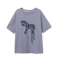 Sinan Freies Modisches Drei Dimensionales Zebra, Gute Textur, Lockeres Nischen Design, Großes T-shirt, Kurz Ärmel Iges Sn3199 main image 4