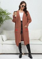 Femmes Cardigan Manche Longue Pulls & Cardigans Poche Style Simple Forme De Cœur main image 5