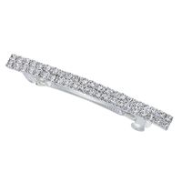 Women's Simple Style Solid Color Rectangle Rhinestone Hair Clip sku image 1