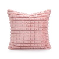 Fashion Plaid Solid Color Plush Pillow Cases sku image 17