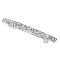 Women's Simple Style Solid Color Rectangle Rhinestone Hair Clip main image 3