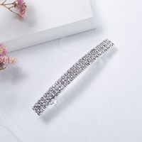 Women's Simple Style Solid Color Rectangle Rhinestone Hair Clip sku image 3