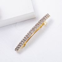 Women's Simple Style Solid Color Rectangle Rhinestone Hair Clip sku image 2