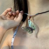Ethnic Style Sweet Butterfly Arylic Women's Pendant Necklace main image 6