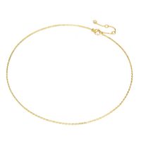 Acier Inoxydable Plaqué Or 14K Mode Placage Forme En U Collier sku image 6