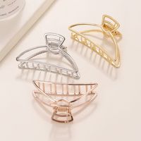 Women's Simple Style Solid Color Alloy Plating Hair Claws main image 2