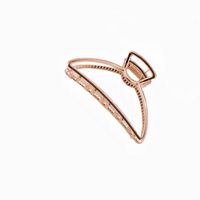 Women's Simple Style Solid Color Alloy Plating Hair Claws sku image 5