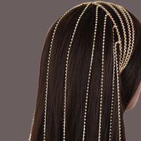 Novelty Solid Color Rhinestone Plating Hair Band main image 1