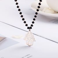 Streetwear Palm Stainless Steel Plating Titanium Steel Gold Plated Necklace main image 8