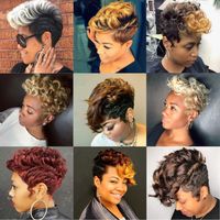 Women's Punk Carnival High Temperature Wire Short Curly Hair Wigs main image 5