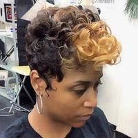 Women's Punk Carnival High Temperature Wire Short Curly Hair Wigs sku image 3