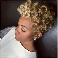 Women's Punk Carnival High Temperature Wire Short Curly Hair Wigs sku image 4