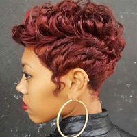 Women's Punk Carnival High Temperature Wire Short Curly Hair Wigs sku image 7