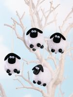 Christmas Sheep Polyester Party Hanging Ornaments sku image 2