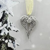Christmas Christmas Heart Shape Wings Alloy Indoor Party Inside The Car Decorative Props main image 1