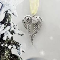 Christmas Christmas Heart Shape Wings Alloy Indoor Party Inside The Car Decorative Props main image 7