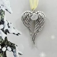 Christmas Christmas Heart Shape Wings Alloy Indoor Party Inside The Car Decorative Props main image 5